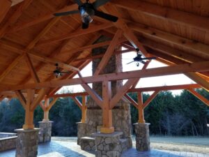 timber frame homes by Hobday Custom Homes