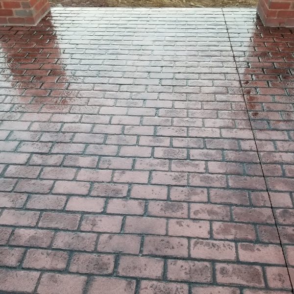 Concrete Stamp Work by Hobday Custom Homes